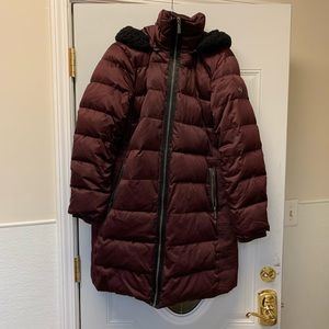 Maroon Michael Kors Coat